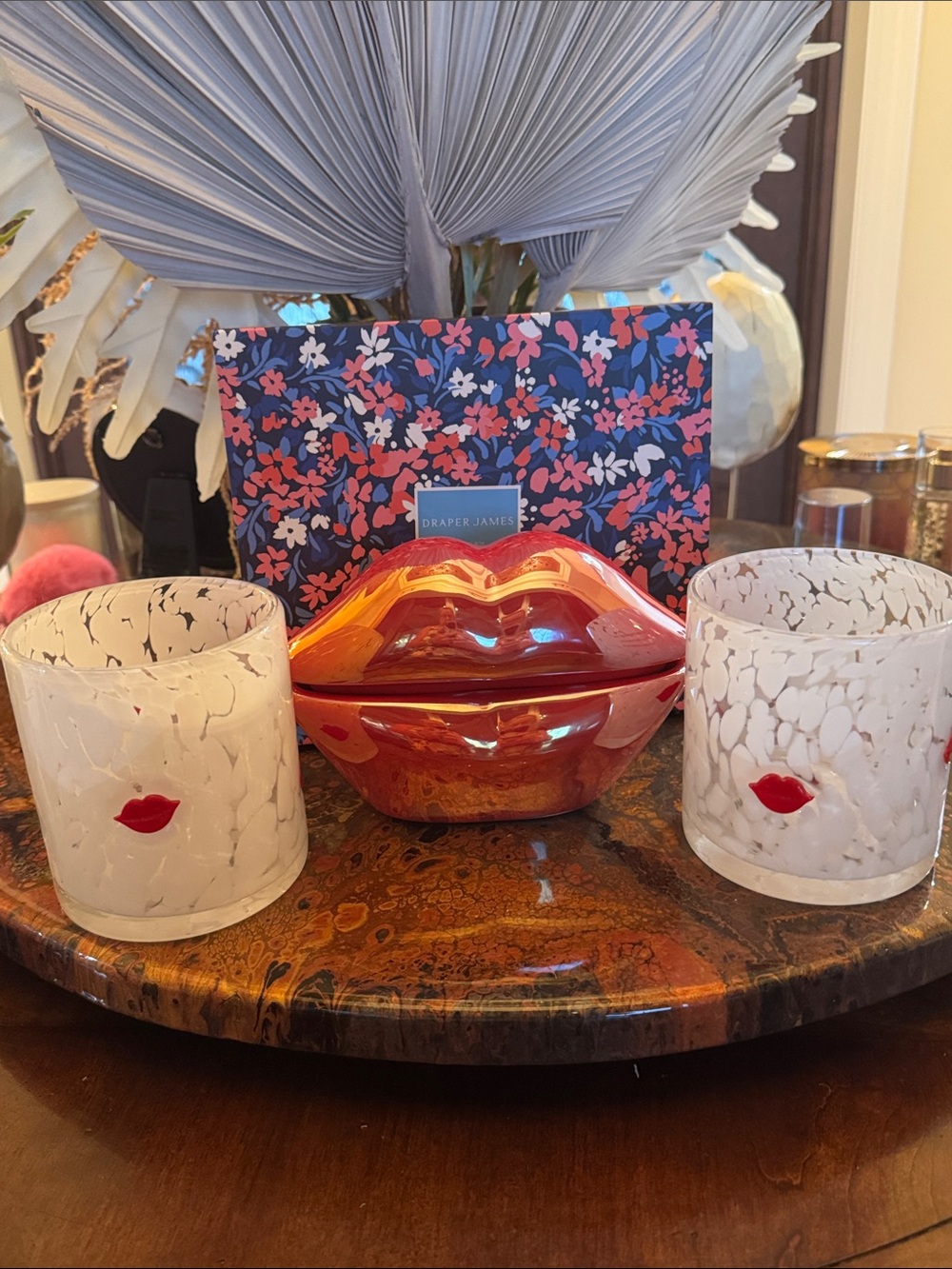 Draper James Box, Lip Candle, & (2) Lip Mugs